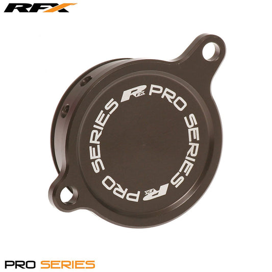 RFX Pro Oil Filter Cover (Mineral Grey) Kawasaki KXF450 06-15 - HardAnodised - RFX
