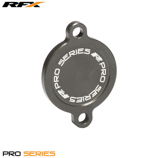 RFX Pro Oil Filter Cover (Mineral Grey) Kawasaki KXF450 16-18 - HardAnodised - RFX