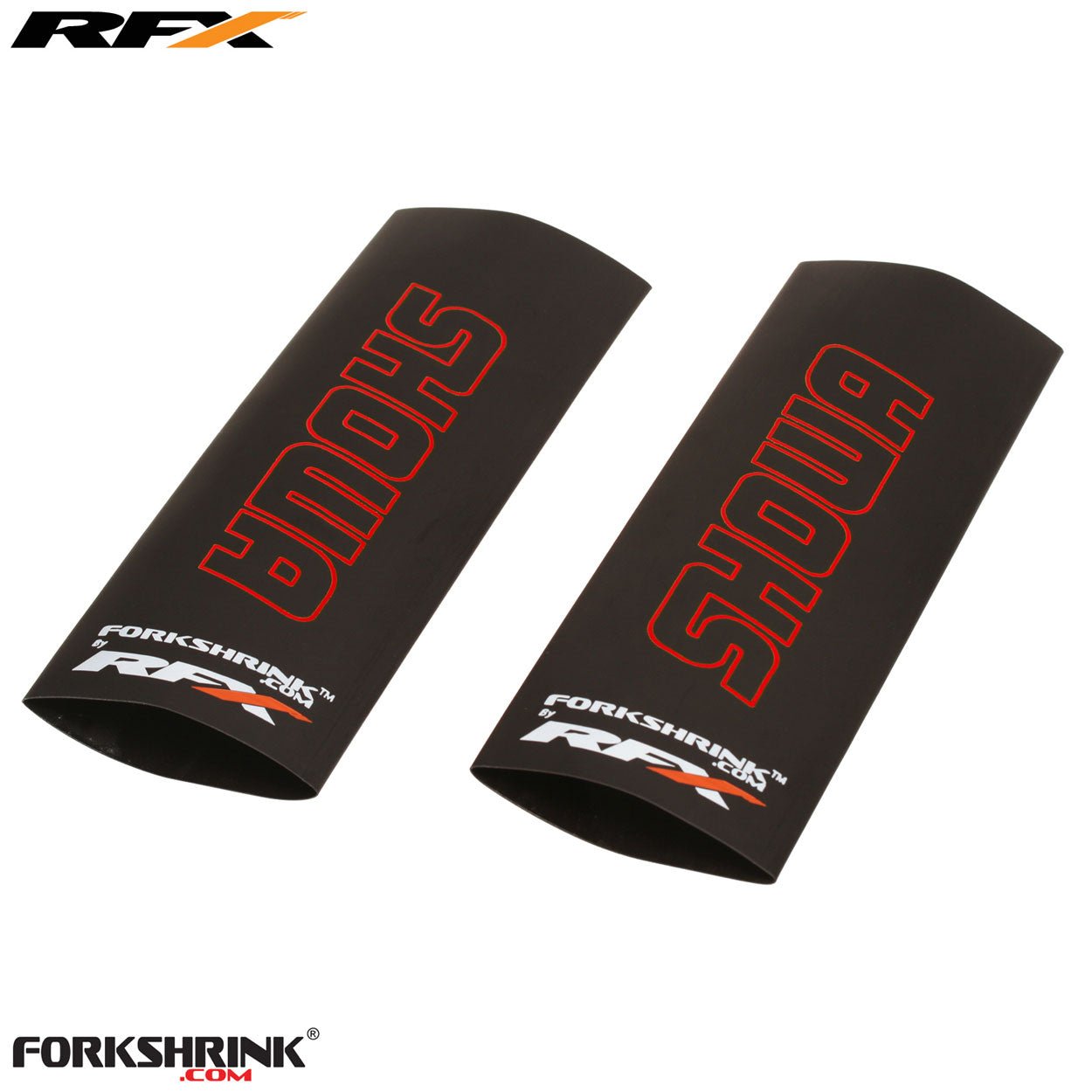 RFX Race Series Forkshrink Upper Fork Guard with Showa logo (Red) Universal 125cc-525cc - Red - RFX