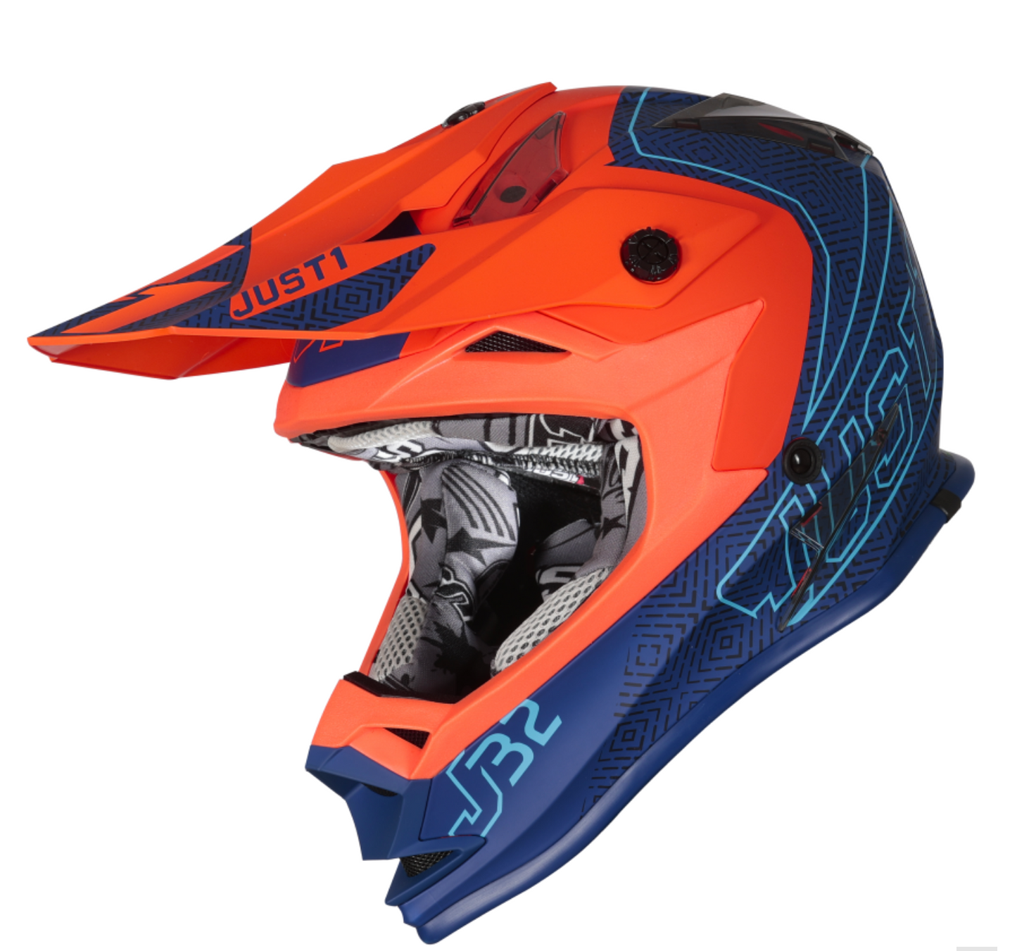Just 1 Youth Bundle - Youth Motocross Kit  - Orange Including Helmet