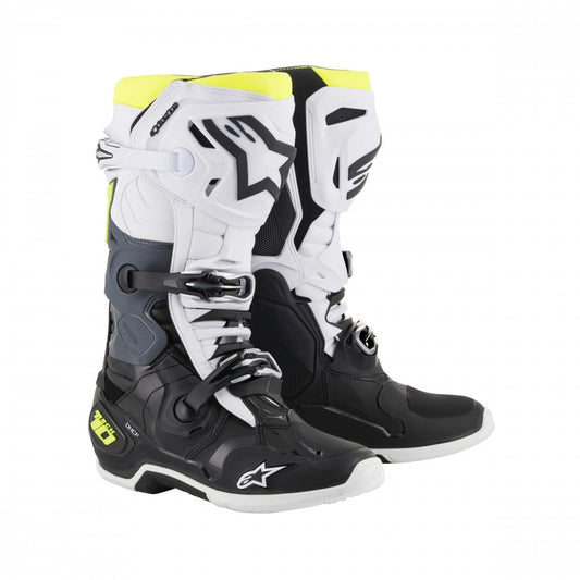 Alpinestars Boot Tech 10 - Black White Yellow Fluo