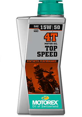Motorex Top Speed 4T (4 Stroke) Synthetic Oil 15W/50 1 Litre - MOTOREX