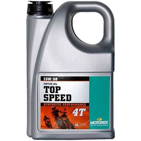 Motorex Top Speed 4T (4 Stroke) Synthetic Oil 15W/50 4 Litre - MOTOREX