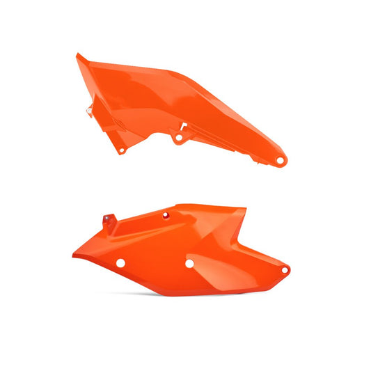 Polisport Plastics SIDE PANEL KTM SX/SX-F/XC-F 16-18 EXC/EXC-F 17-19 ORANGE K16 (OEM EXC 17/19) - Orange - Polisport