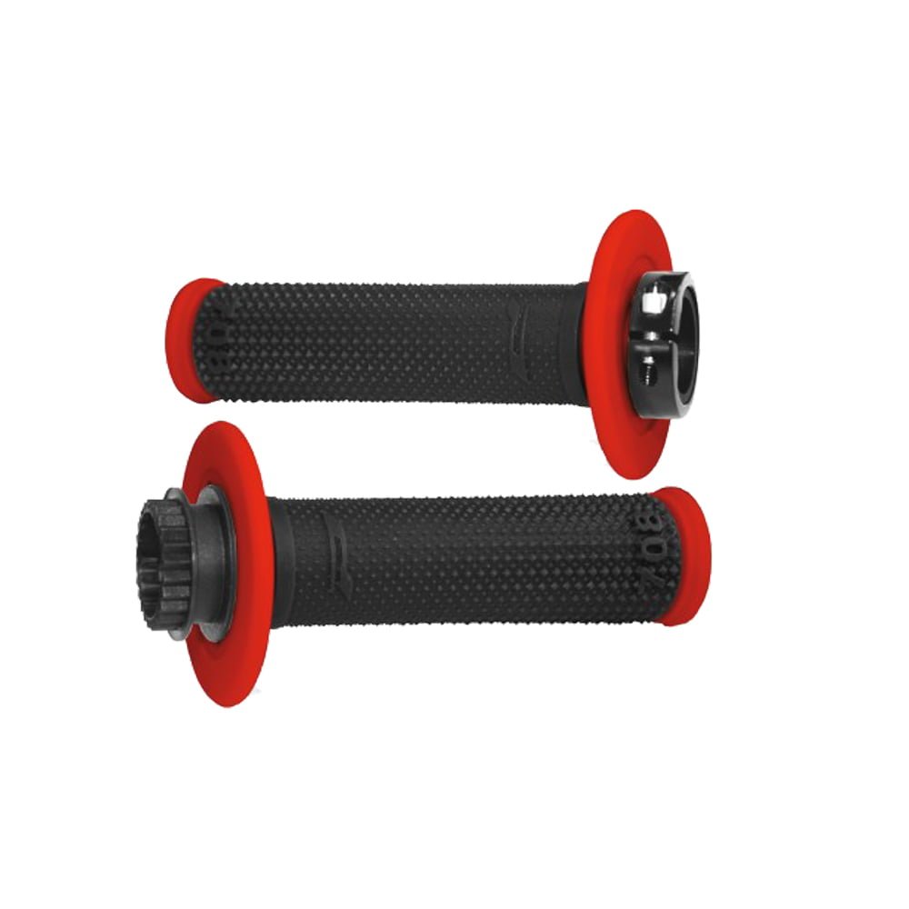 Pro Grip Lock On 708 Grips Black Red - Pro Grip