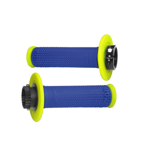 Pro Grip Lock On 708 Grips Blue Yellow - Pro Grip