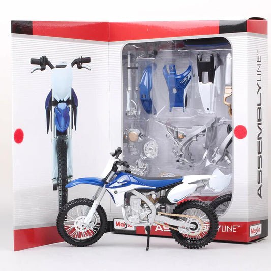 1:12 Maisto Yamaha YZF 450 Assembly Kit Toy Motocross Model - NewRay