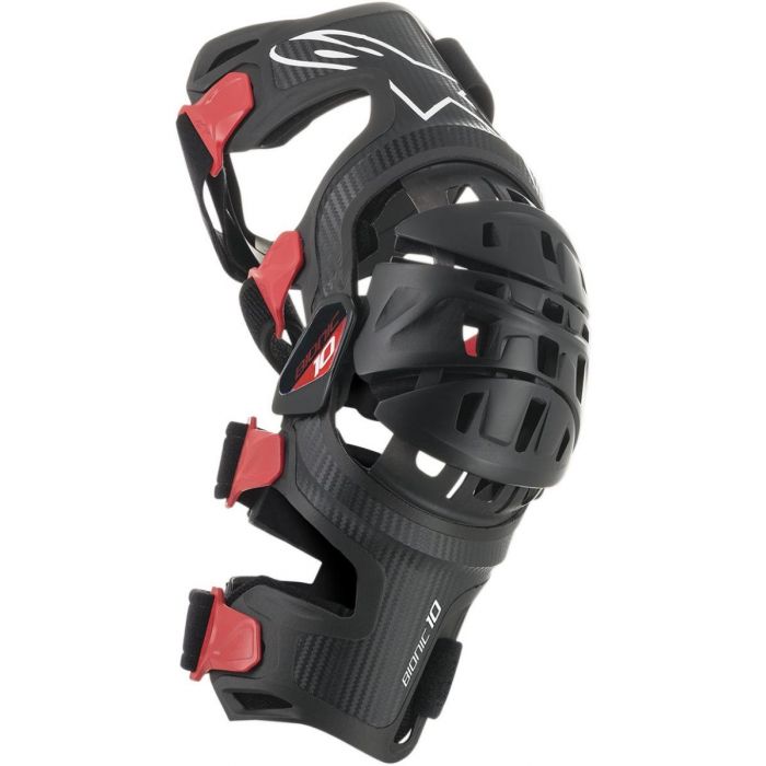 Alpinestars Bionic-10 Carbon Knee Brace LEFT Black Red