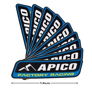 APICO FACTORY RACING DECAL - LARGE 100 PACK - To Enter a Default text in this section, - Apico
