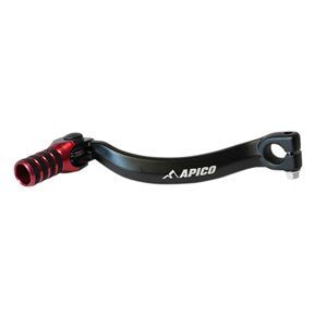 Apico Gear Pedal Elite - Honda CR125 87-07 - Black/Red - Apico