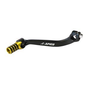 Apico Gear Pedal Elite - SUZUKI RM-Z250 07-22 - Black/Yellow - Apico