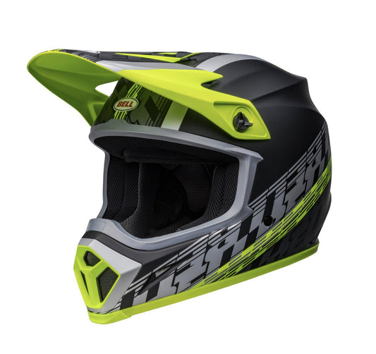 Bell MX - MX-9 Mips Adult Helmet - Offset Matte Black/Hi-Viz Yellow - XL - Bell