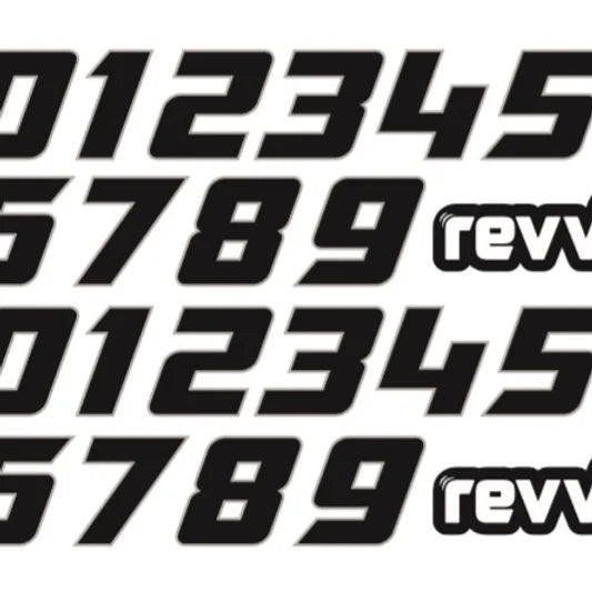 Revvi Number and Name Board Kit - To fit Revvi 12’ + 16’ + 16’ plus electric balance bikes - Revvi