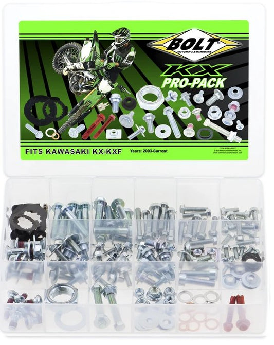 Bolt Motorcycle Hardware Kawasaki KX / KXF Pro Pack Bolt Kit - Bolt Motorcycle Hardware