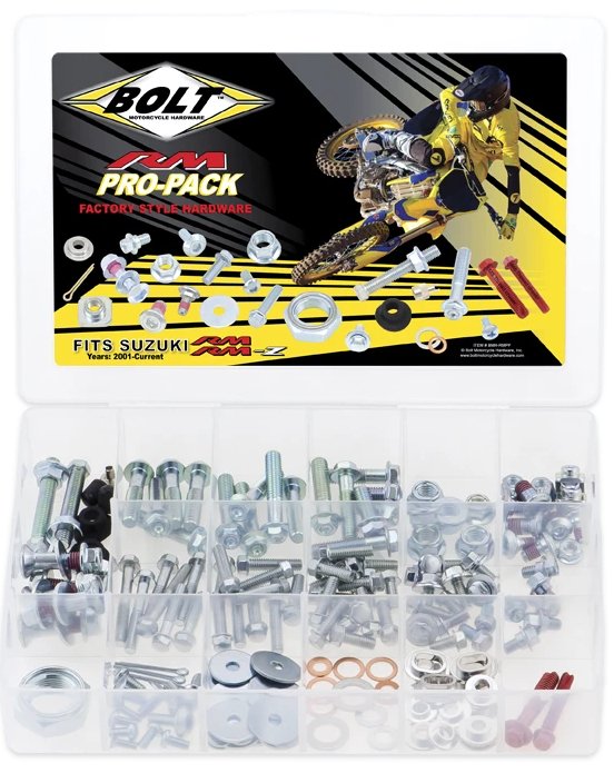 Bolt Motorcycle Hardware Suzuki RM / RMZ Pro Pack Bolt Kit - Bolt Motorcycle Hardware