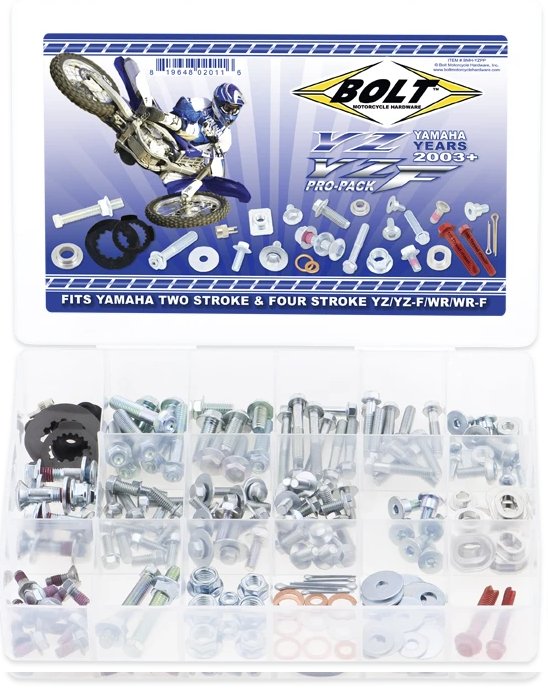 Bolt Motorcycle Hardware Yamaha YZ 2003 - 2020 YZF 2003 - 2013 Pro Pack Bolt Kit - Bolt Motorcycle Hardware