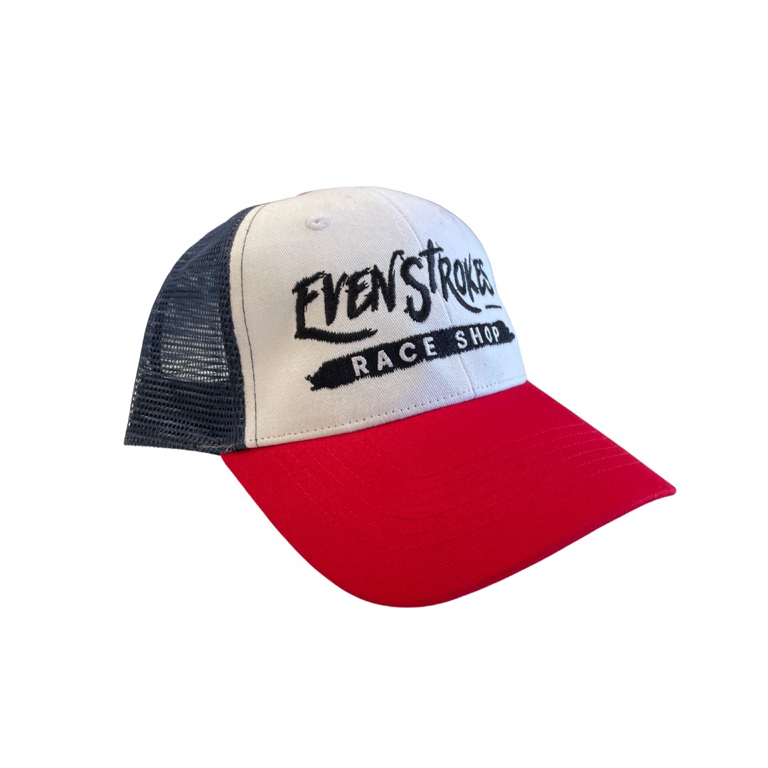 Even Strokes Trucker Hat Red - Even Strokes