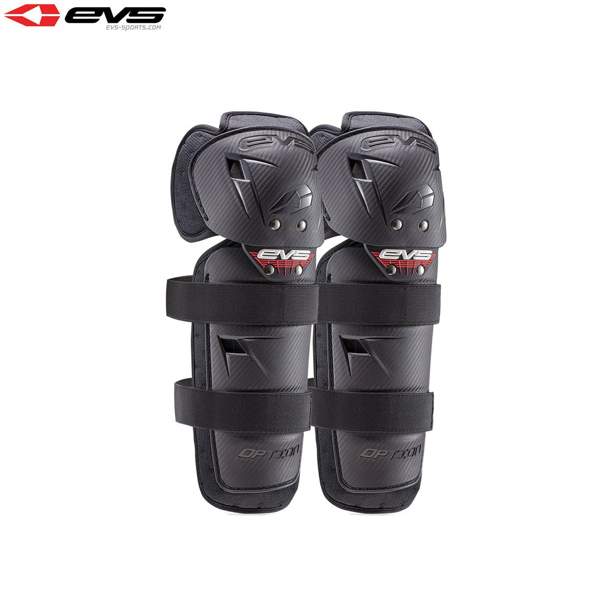 EVS Option Knee Guards Mini (Black) Pair Size Mini - OS / Clear - EVS