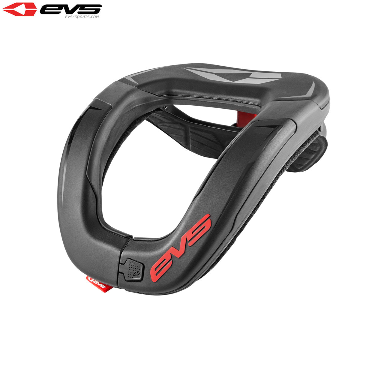 EVS R4 Neck Protector Youth (Black/Red) Size Youth - OS / Black - EVS