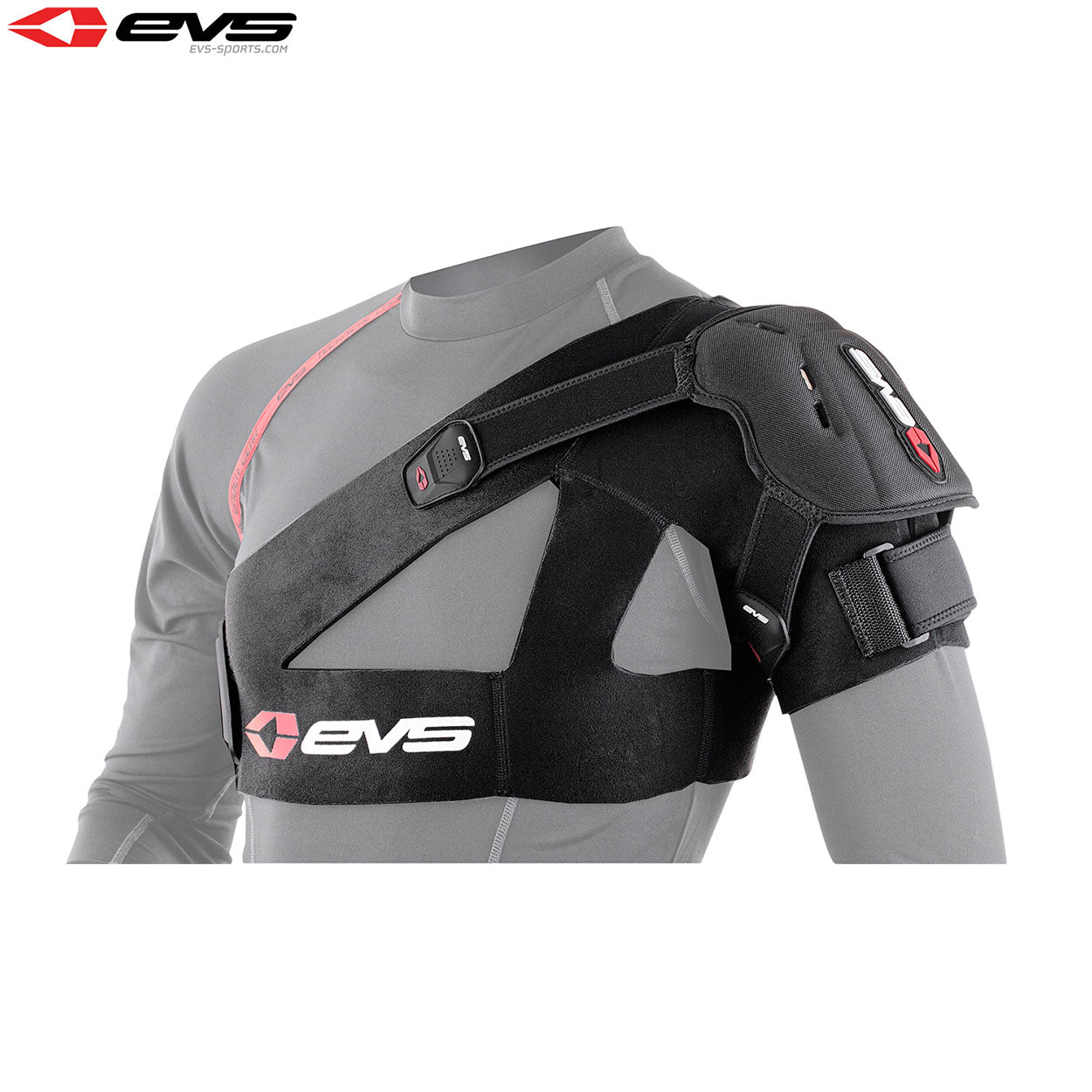 EVS SB04 Shoulder Stabiliser Inc Protection Cup Adult (Black) Size 2XLarge - XXL / Black - EVS