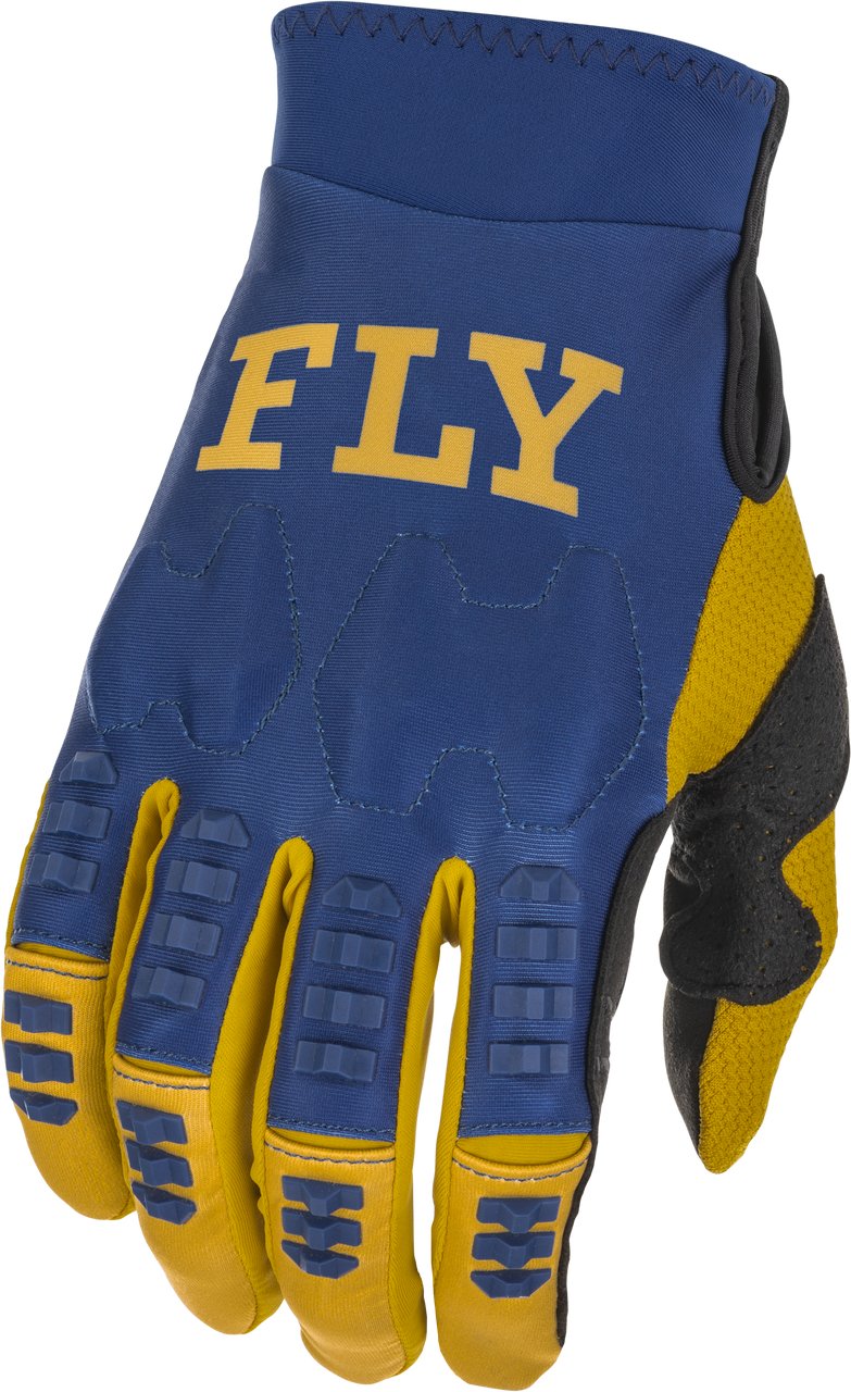 Fly 2022 Evolution DST Adult Gloves (Navy/White/Gold) Size Large - Fly Racing