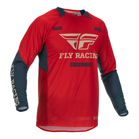 Fly 2022 Evolution DST Adult Jersey (Red/Grey) Size Small - Fly Racing