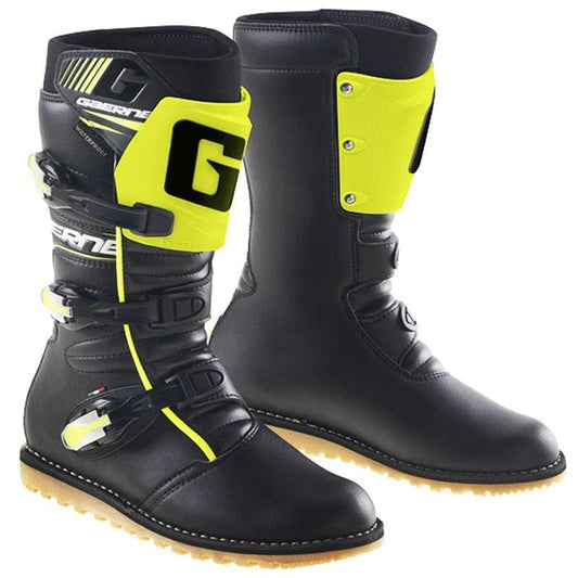 Gaerne Classic Black/Yellow Flou Trials Boots - Gaerne