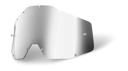 Goggle Shop 100% Mirror Tear off Lens Mirror Silver - Goggle Shop