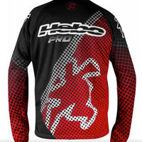 Hebo Pro 16 Trials Pants & Jersey Bundle - Black / Red - Hebo