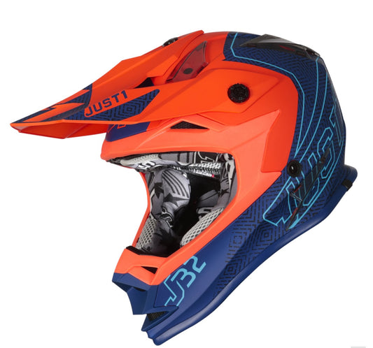 Just 1 Youth Bundle - Youth Motocross Kit - Orange Including Helmet - Just1