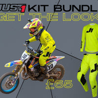 Just 1 Youth Bundle - Youth Motocross Kit - Yellow- Pants & Jersey - Just1