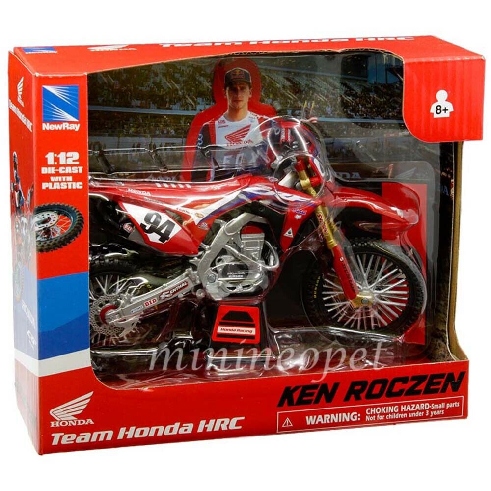 Ken Roczen HRC Honda CRF 450 CRF Toy Motocross Model - NewRay
