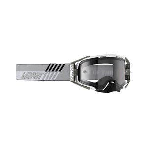 Leatt Velocity 6.5 wht/grey Light Grey Lens Motocross Goggles - Leatt
