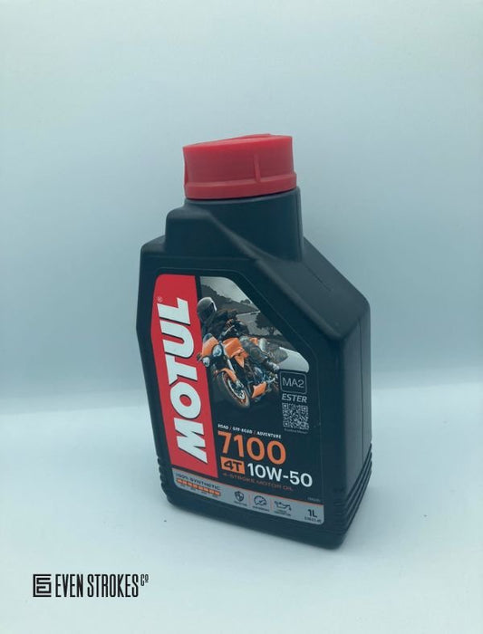 Motul 7100 4T 10w50 Ester Synthetic Motorcycle Engine Oil - 4L or 1L - 1 Litres 1L - Motul