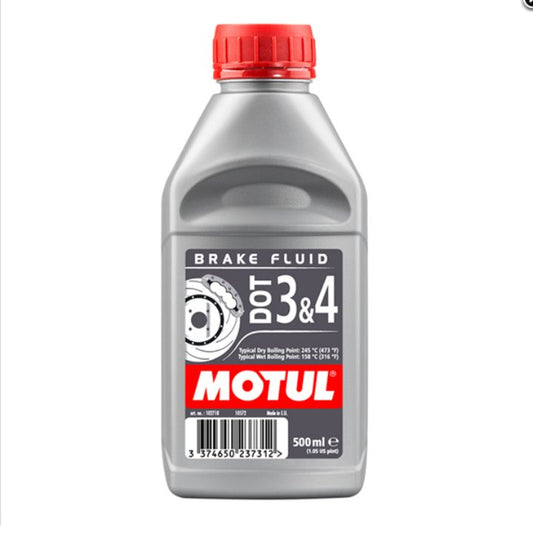 Motul Dot 3 & 4 Brake Fluid 500Ml - Motul