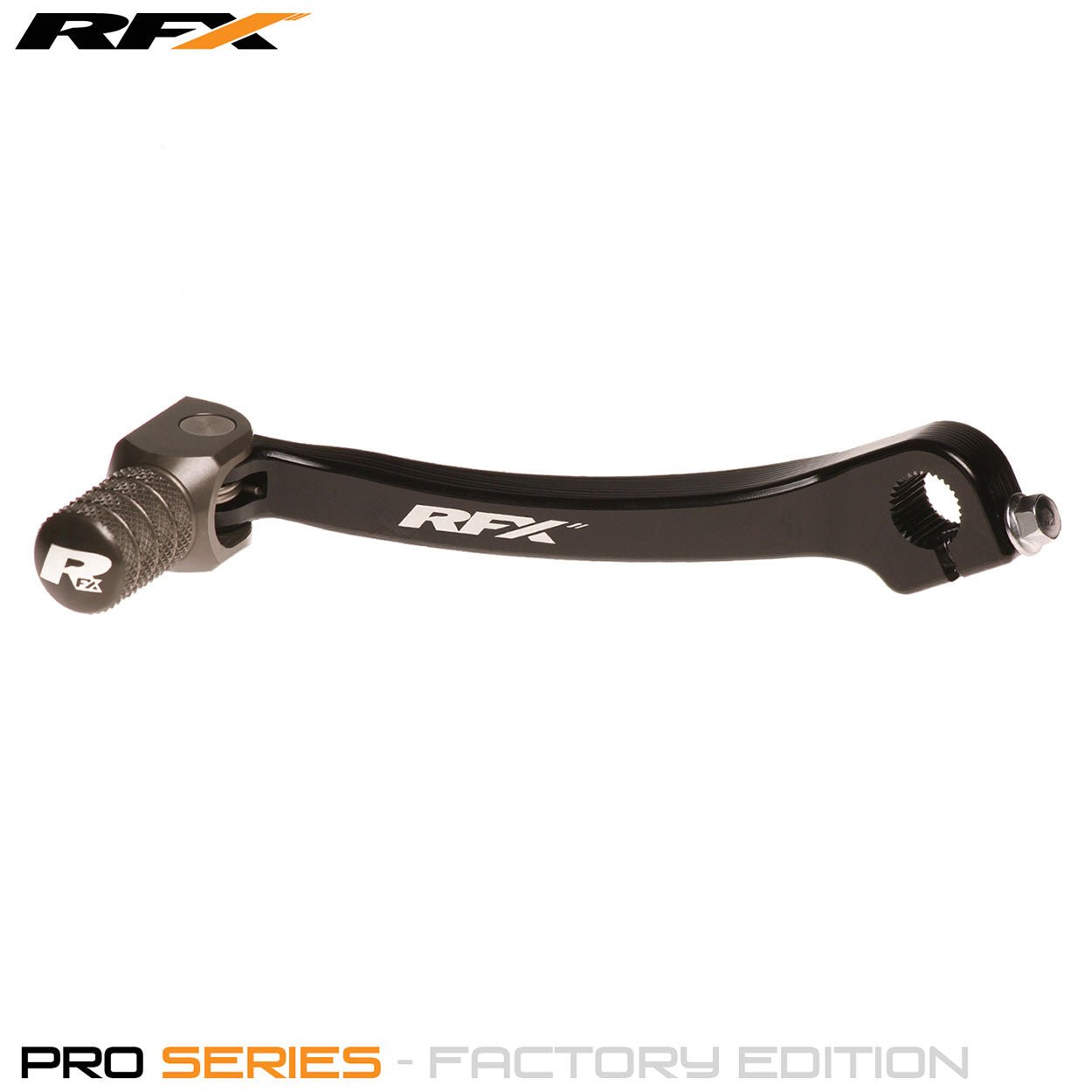 RFX Flex+ Factory Edition Gear Pedal (Black/Hard Anodised Titan) Honda CRF250 18-23 CRF450 17-23 - Hard Anodised - RFX