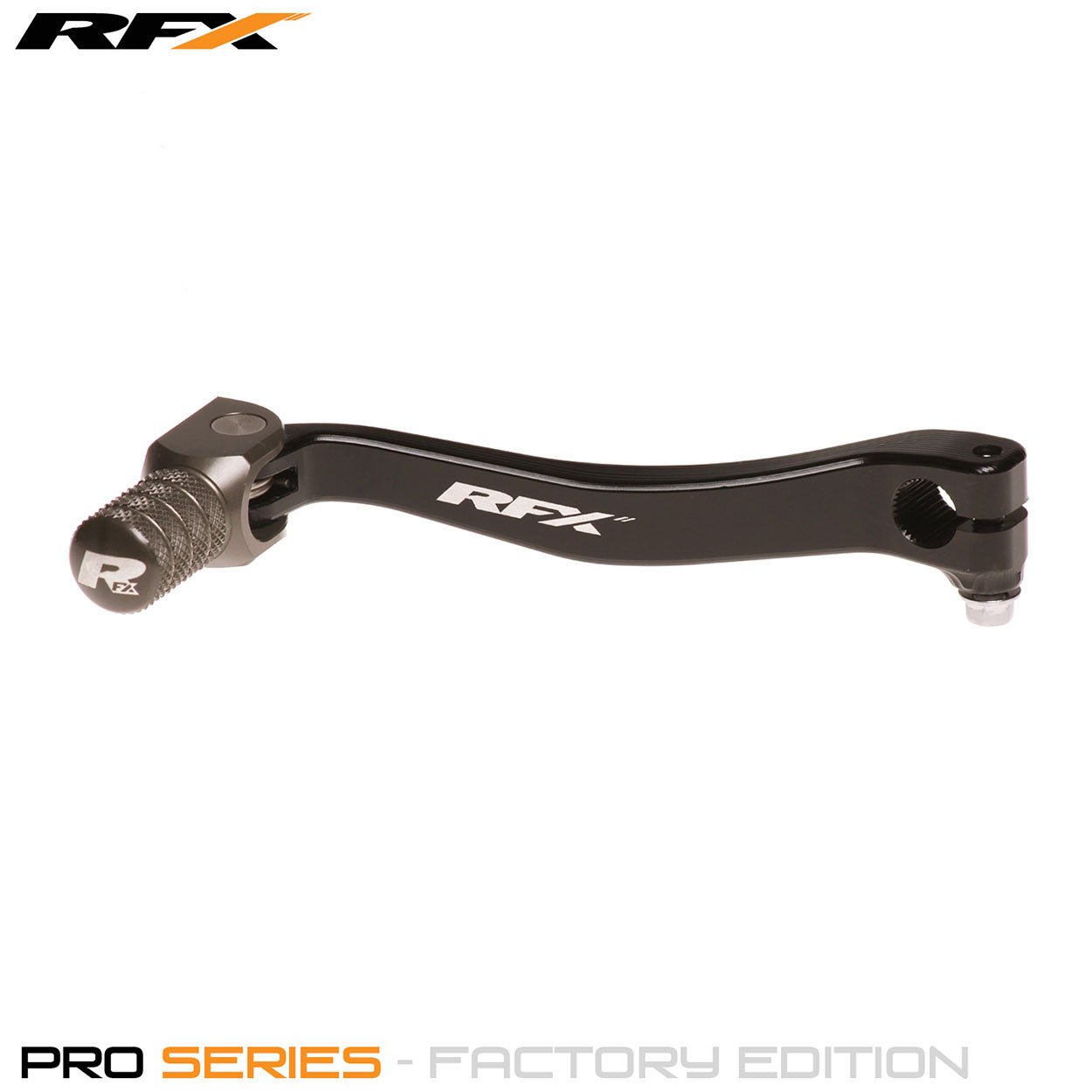 RFX Flex+ Factory Edition Gear Pedal (Black/Hard Anodised Titan) Kawasaki KXF450 09-15 - Hard Anodised - RFX