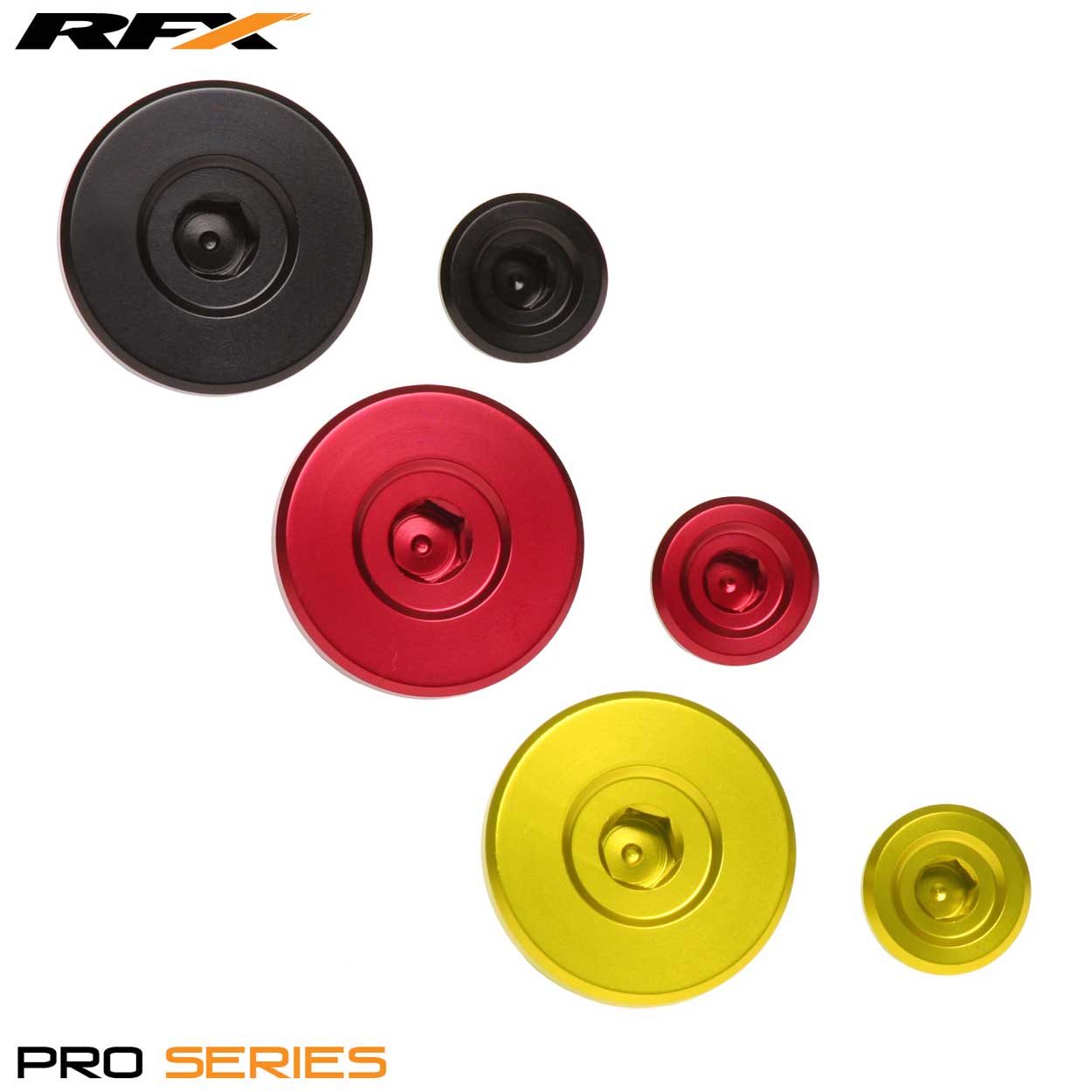 RFX Pro Engine Timing Plug Set (Black) Suzuki RMZ250 07-22 RMZ450 05-22 - Black - RFX