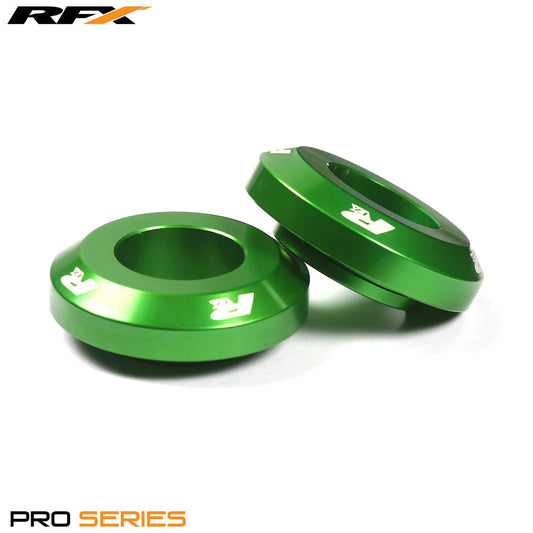 RFX Pro FAST Wheel Spacers Rear (Green) Kawasaki KXF250 04-22 KXF450 06-22 KX125/250 03-08 - Green - RFX