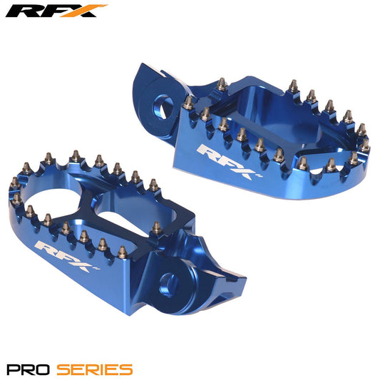 RFX Pro Footrests (Blue) Husqvarna TC85 18-22 TC125/FC 250/350/450 16-22 (Not TE/TE) - Blue - RFX