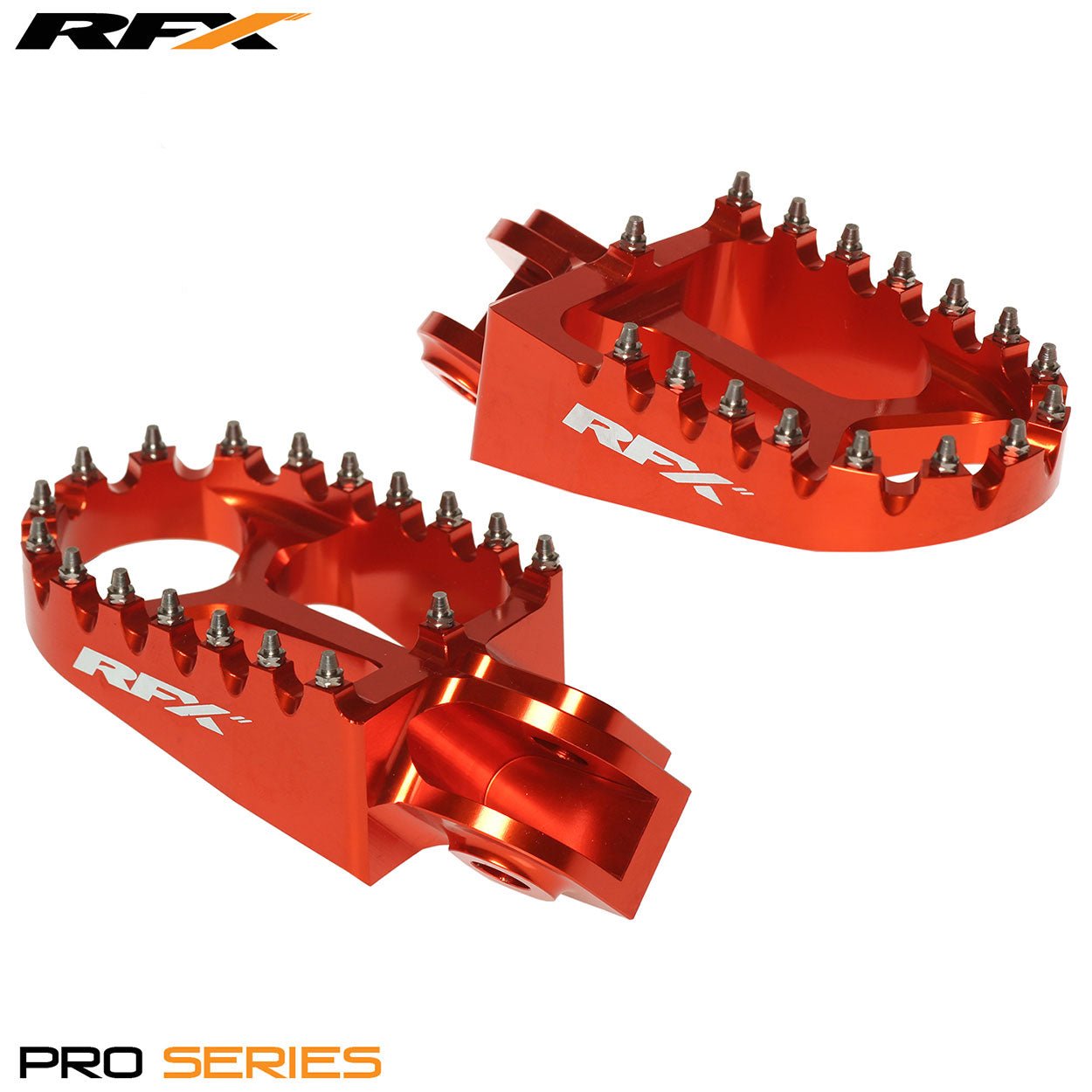 RFX Pro Footrests (Orange) KTM SX50 14-23 SX65 02-22 SX/EXC/SXF/EXCF 125-525 00-15 - Orange - RFX