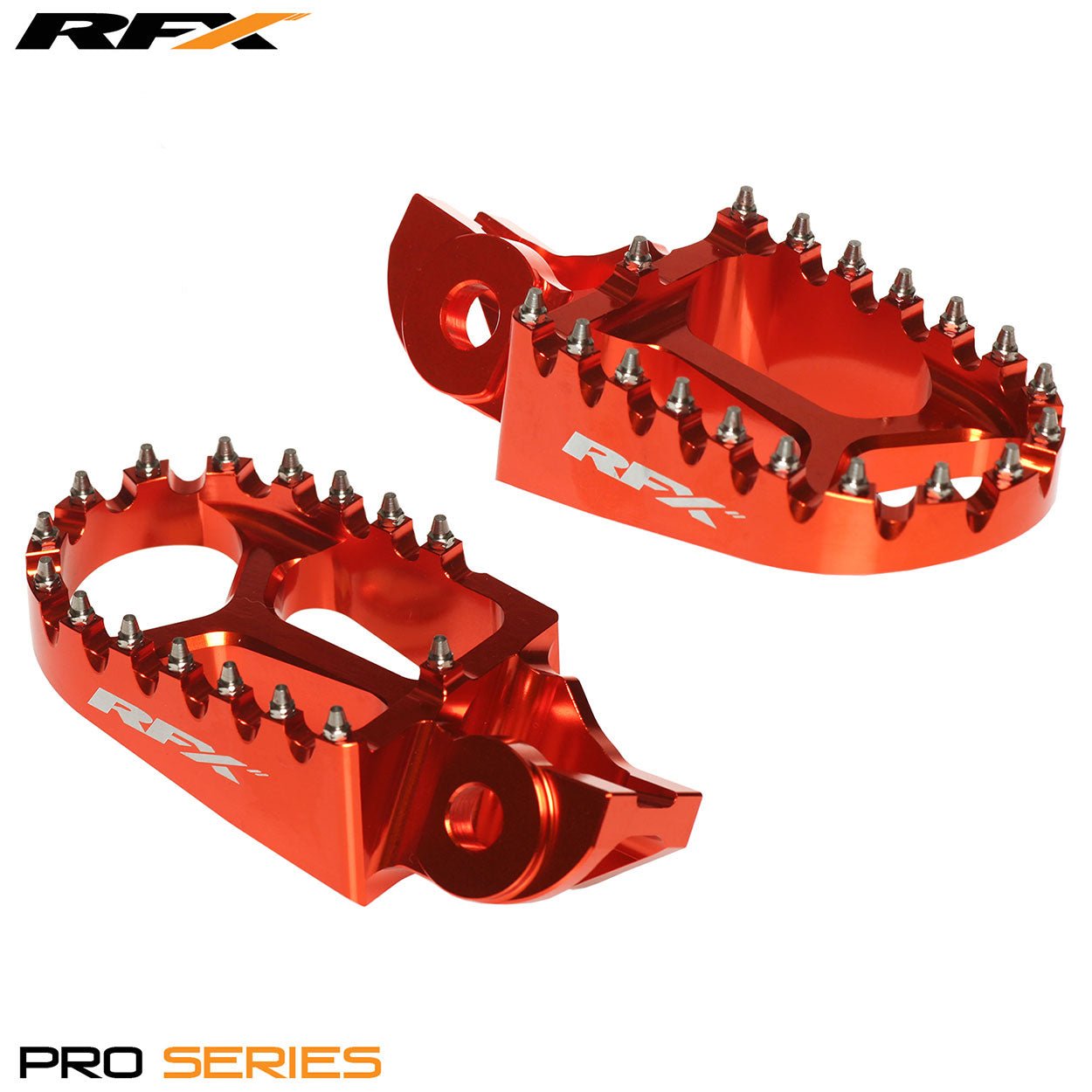 RFX Pro Footrests (Orange) KTM SX85 18-22 SX125-450 16-22 (Except 250 2T 2016) - Orange - RFX