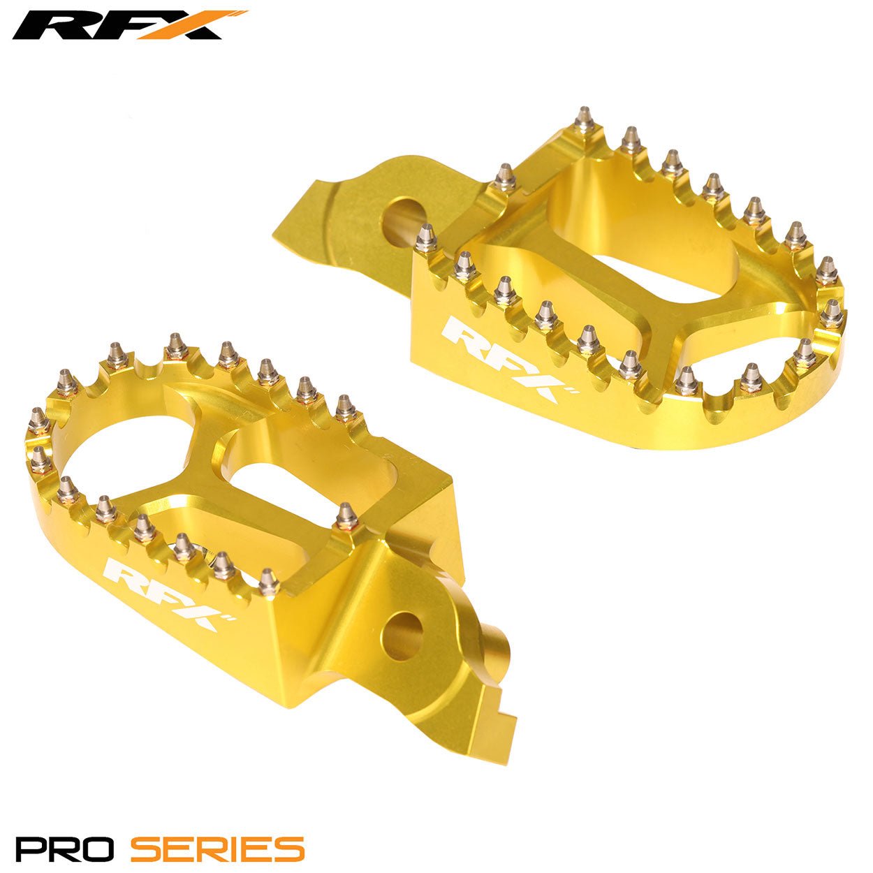 RFX Pro Footrests (Yellow) Suzuki RMZ250 07-09 RMZ450 05-07 - Yellow - RFX