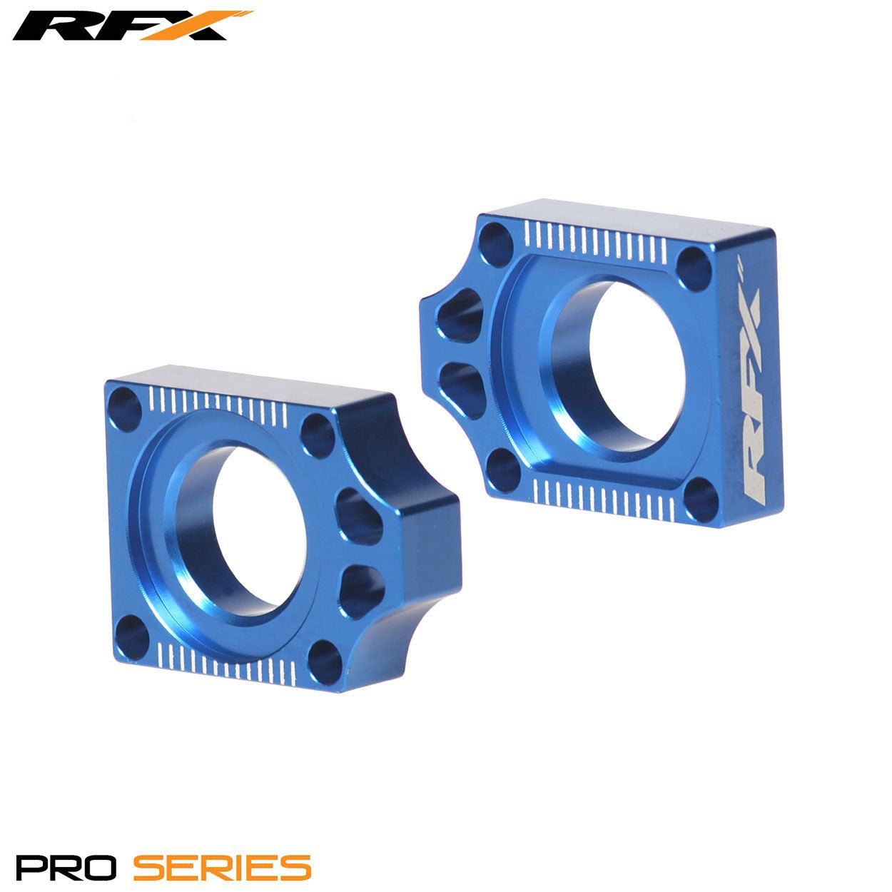 RFX Pro Rear Axle Adjuster Blocks (Blue) Yamaha YZ125/250 02-16 YZF250/400/426/450 02-08 - Blue - RFX
