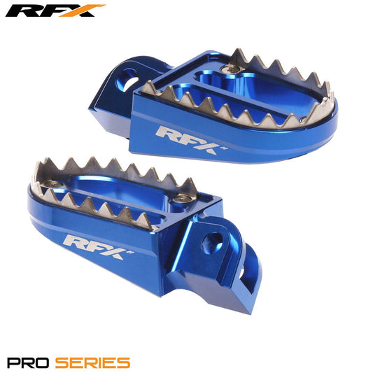 RFX Pro Series 2 Footrests (Blue) HSQ TC50 17-22 TC65 16-22 TC85 14-16 Sherco SE-R 14-21 SE-F 10-21 - Blue - RFX