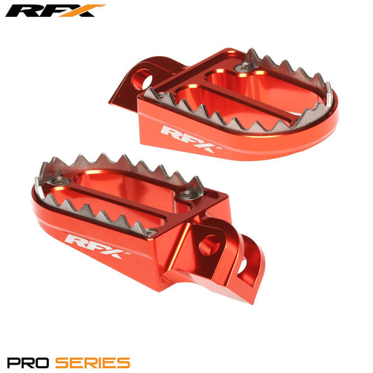 RFX Pro Series 2 Footrests (Orange) KTM SX50 14-23 SX65 02-22 SX/EXC/SXF/EXCF 125-525 00-15 - Orange - RFX