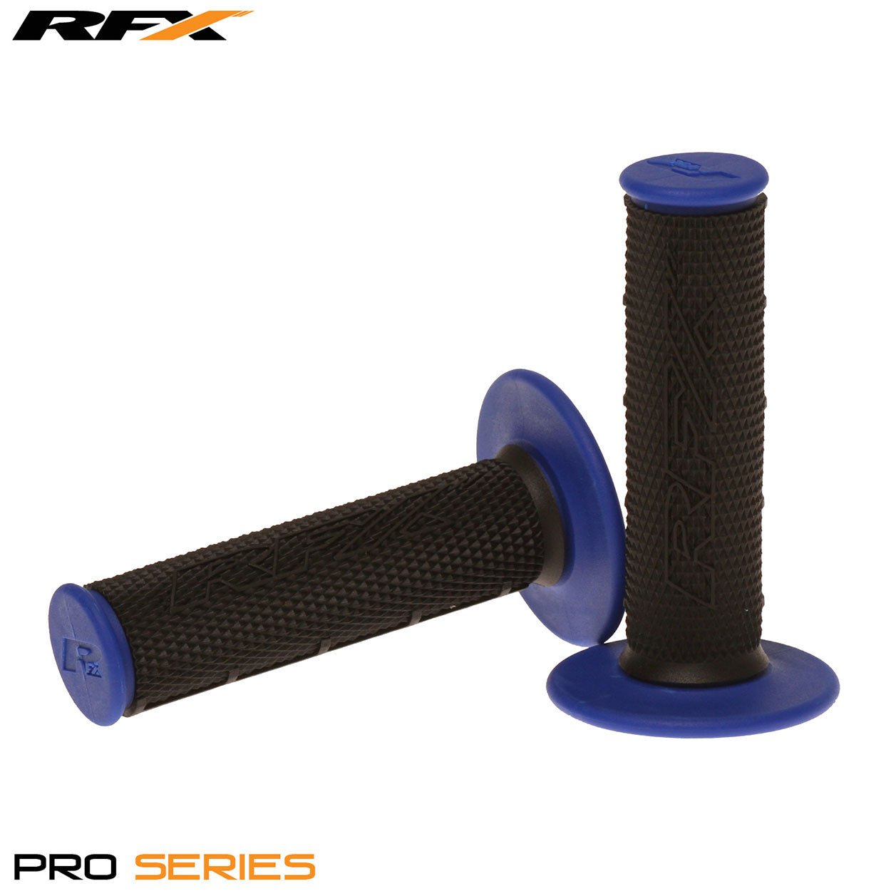 RFX Pro Series Dual Compound Grips Black Centre (Black/Blue) Pair - Blue - RFX