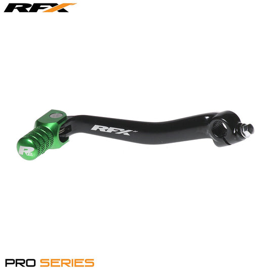 RFX Pro Series Flex+ Gear Lever (Hard Anodised Black/Green) Kawasaki KXF450 16-23 - Green - RFX