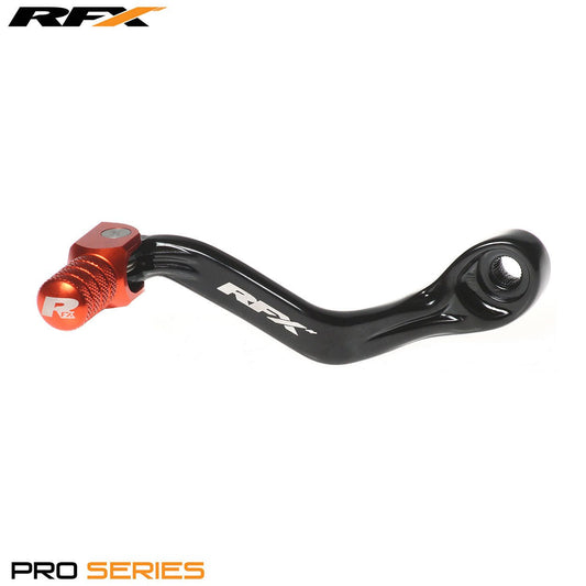 RFX Pro Series Flex+ Gear Lever (Hard Anodised Black/Orange) KTM SX65 09-22 - Orange - RFX