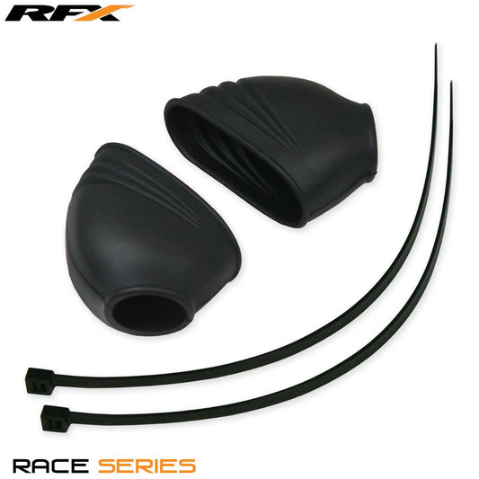 RFX Race Footrest Rubber Boots (Black) Universal - Black - RFX